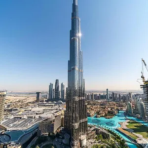 Full Burj Khalifa View: Atlas Homestays - 03 Bedroom At Burj Vista 5005 , Dubai United Arab Emirates